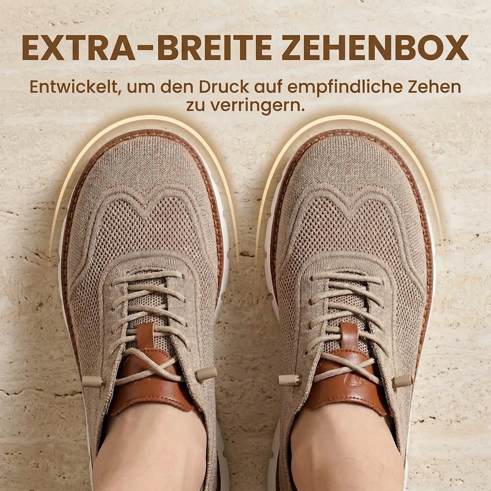 Freihand-Slip-In mit extra breiter Zehenbox