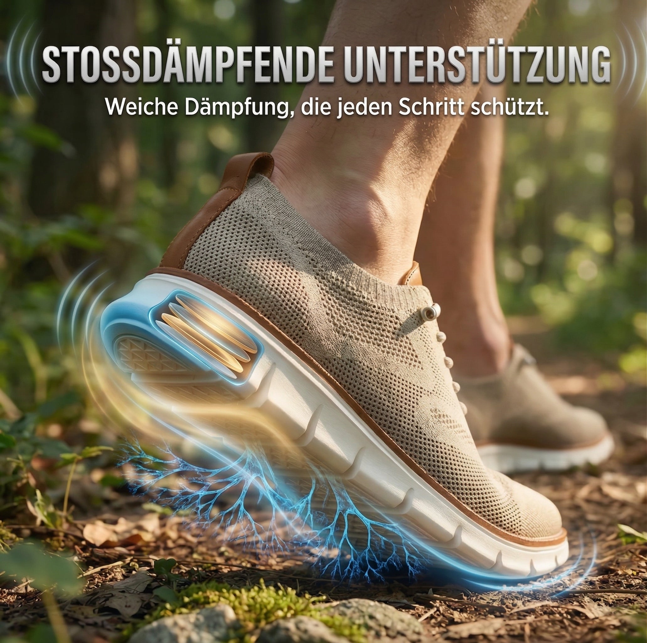 Freihand-Slip-In mit extra breiter Zehenbox
