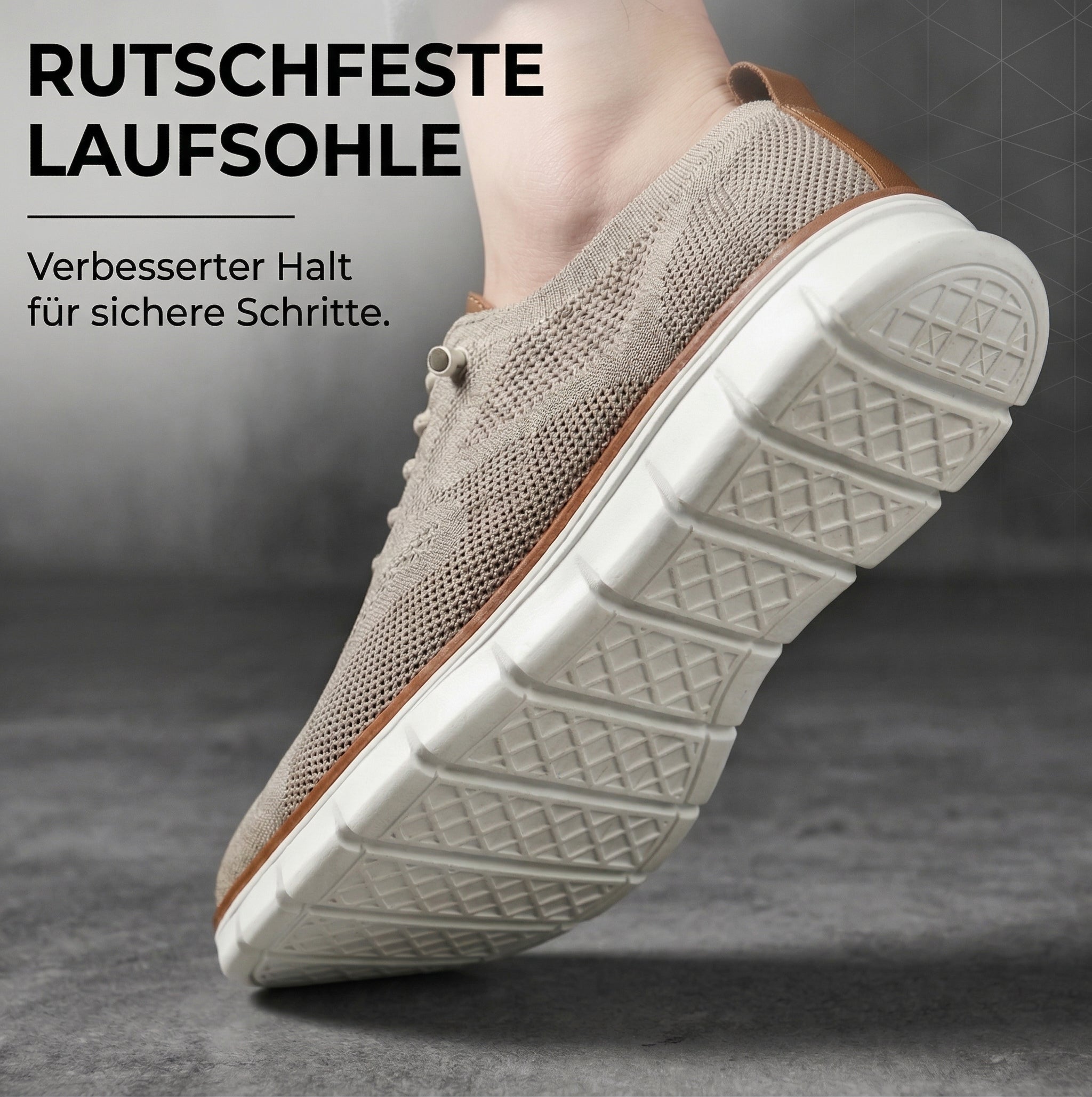 Freihand-Slip-In mit extra breiter Zehenbox